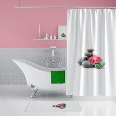 Штора для ванной SPA Tropichome 180x200 cм, Белый