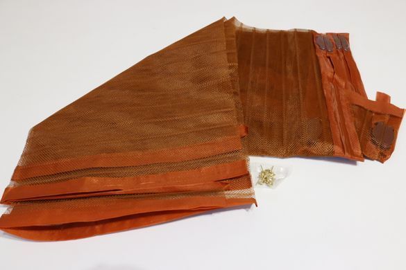Широкая москитная шторка на магнитах 120*210 см на двери 1202/brown