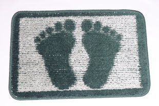 Килимок для ванної/туалету "Ноги" 40*60 см Vonaldi 1725/dark green legs
