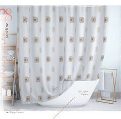 Штора для ванной Тропік Square 180*200 см, Бежевий
