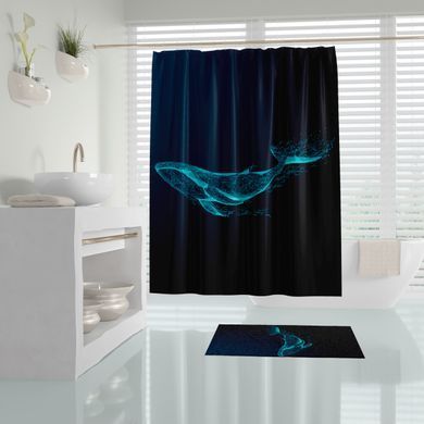 Штора для ванної Phantom Tropichome 180x200 cм, Чорний