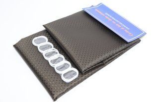 Шторка в ванную широкая 240x180 см однотонная темно-коричневая 5314/darkbrown