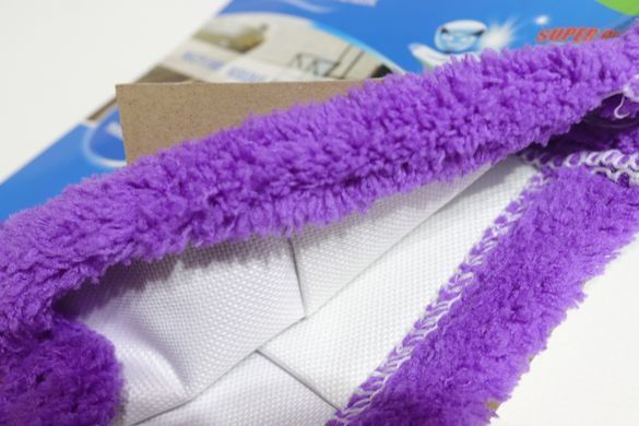Запаска на швабру микрофибра гладкая MOP DUO 0210/violet