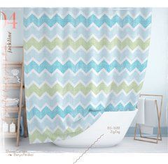 Штора для ванной Тропік Zigzag 180*200 см, Різні кольори 1