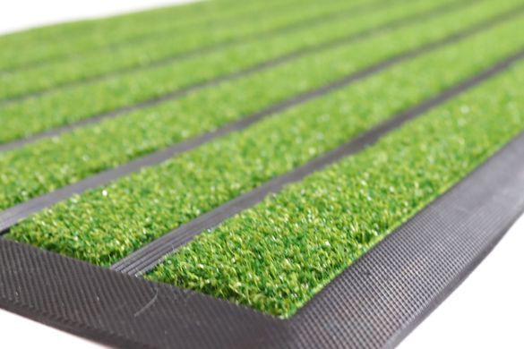 Коврик входной 45*75 см с резиновыми полосами Грасс 2803/green