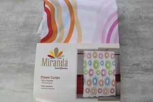 Штора для ванной Миранда Color Circle 180*200 см