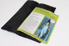 Широкая москитная шторка на магнитах 120*210 см на двери 1202/black