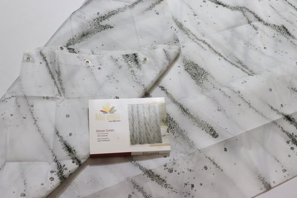 Шторка для ванної кімнати Miranda Meteor grey 180*200 cм