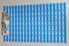 Протиковзкий килимок для душу піддону на присосках 68x40 см 1706/blue