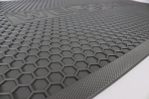 Коврик придверный резиновый соты Welcome 60*90 см 2607/grey