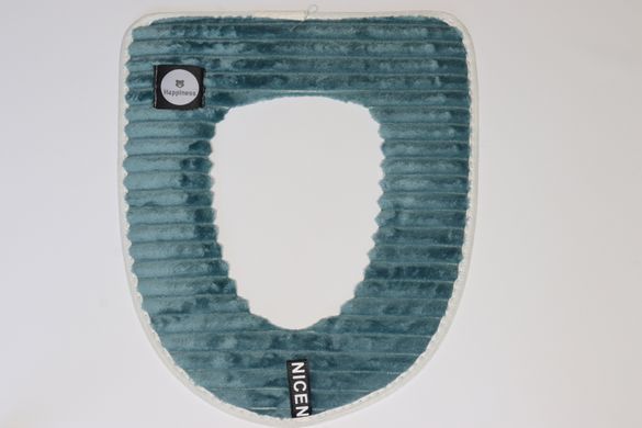 М'яка накладка на кришку унітаза на липучках арт. 0182/ turquoise