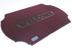 Килимок гумовий брудозахисний кольоровий 60*90 см 1878/red