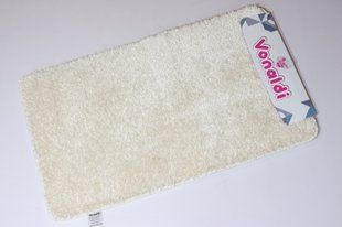 Набір килимків в ванну і туалет Pirlanta 100*60 +50*60 см з високим ворсом 01290 Cream