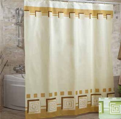 Штора для ванной тканевая Миранда Lykia 180*200 см, Зелёный