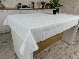 Скатерть виниловая с ажурным узором 110*140 см 1506-w-2