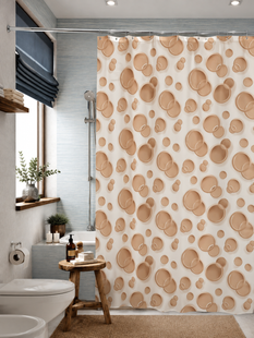 Шторка для ванної кімнати Miranda Side brown 180*200 cм