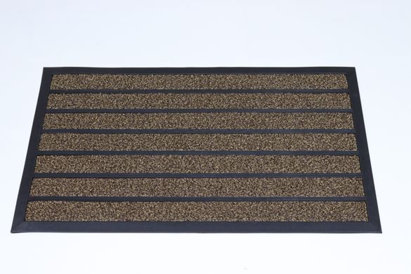 Коврик входной 60*90 см с резиновыми полосами Грасс 3803/brown