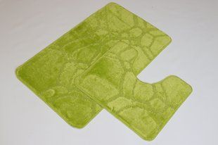 Набор ковриков для ванной Воналди 50x80+50x40 см 10566/5542green/s