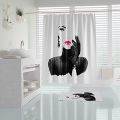 Штора для ванной PreetyTropichome 180x200 cм, Темно- зелений