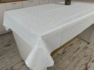 Скатерть виниловая с ажурным узором 110*140 см 1506-w-8
