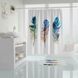 Штора для ванной Plume Tropichome 180x200 cм, Багатокольоровий
