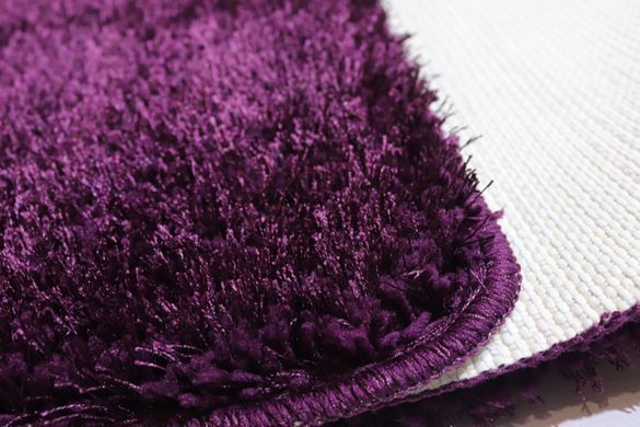 Набір килимків в ванну і туалет Pirlanta 100*60 +50*60 см з високим ворсом 01294 Purple