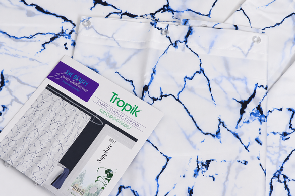 Шторка для кутової ванни Tropik Sapphire 240&times;200 см широка