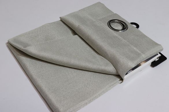 Шторка для душу тканинна з люверсами 180*180 см 200/grey-beige