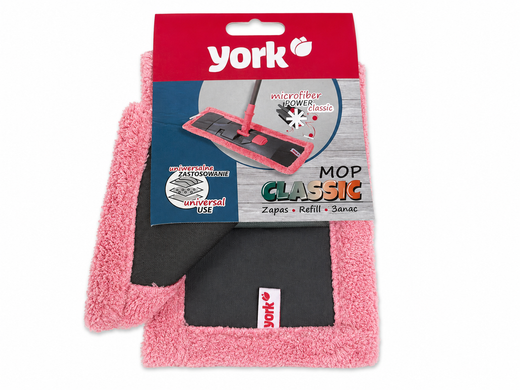 Запасная насадка на швабру York Classic 081090/pink